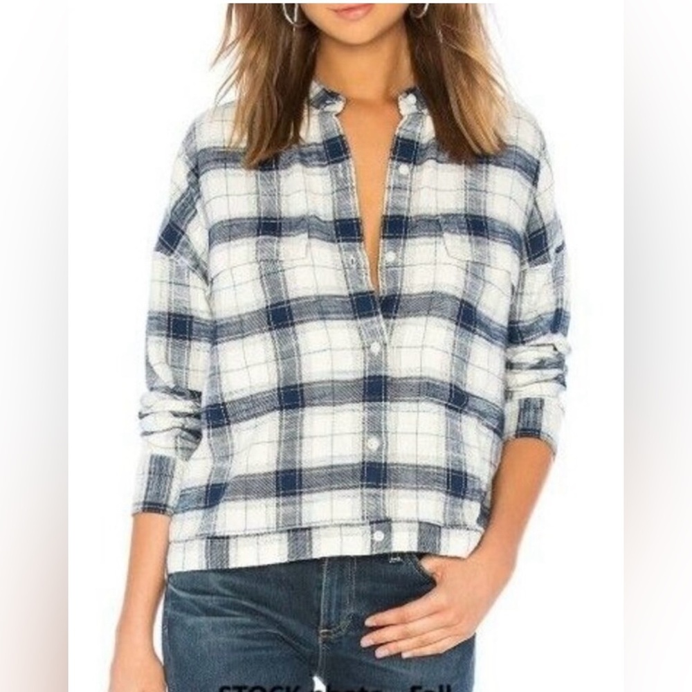 AG Adriano Goldschmied plaid jacket